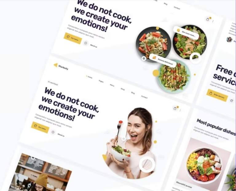 cooking website design